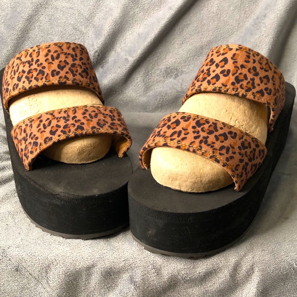Urban Outfitters Cheetah Platform Sandal